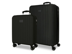 Juego de maletas MOVOM Timber Black (48x68x27cm 109l)