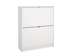 Zapatero Wellhome Adaja con 2 compartimentos para 12 pares de zapatos, 70 x 24 x 85 cm, blanco