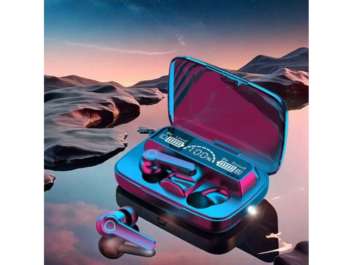 Fones de Ouvido Bluetooth 9d de Alta Fidelidade Sem Fio com Tela Sensível Ao Toque Digital, Resistência À Água e Microfone. MDUG