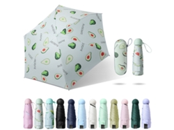 Sombrilla plegable ultraligera con protección UV para viajes de mujeres