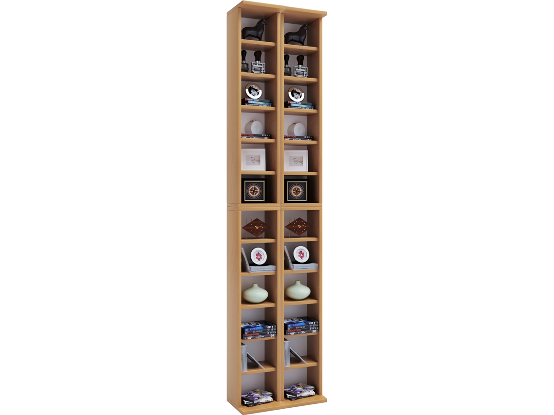 Almera Vcm - Estantería de madera para CD y DVD