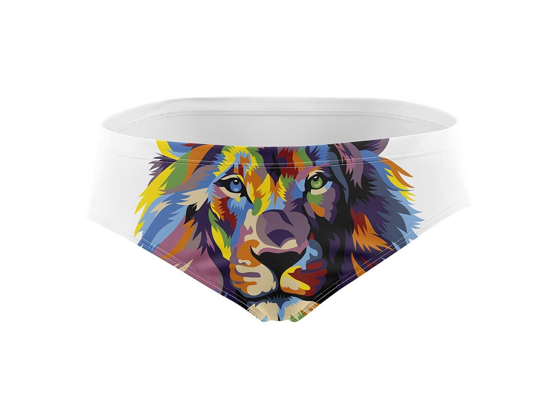 Slip de Banho Be a Lion Colorido Xl Homemotso
