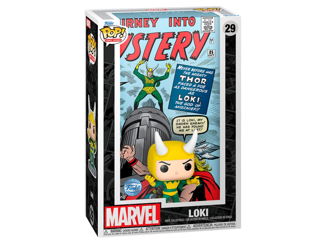 Figura Pop Marvel Comic Cover Loki Exclusiva B.active