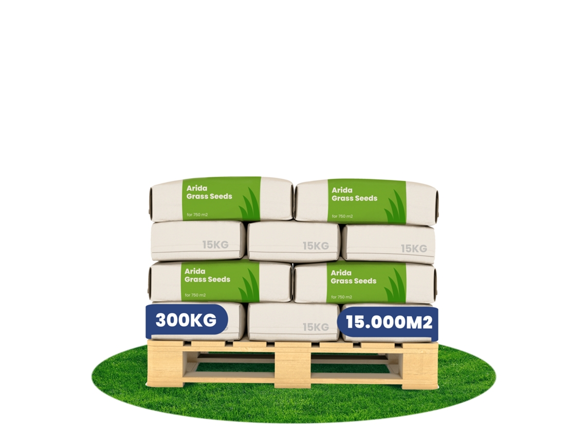 Semillas de césped árido resistente a la sequía 20 x 300 kg para 15000 m² Organifer