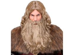 Peluca de Vikingo con barba y bigote adulto