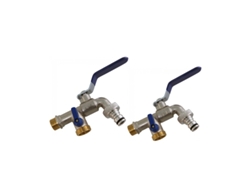 Grifo de Jardin Premium de Doble Salida 1/2'' 3/4'' Pack 2 SUINGA