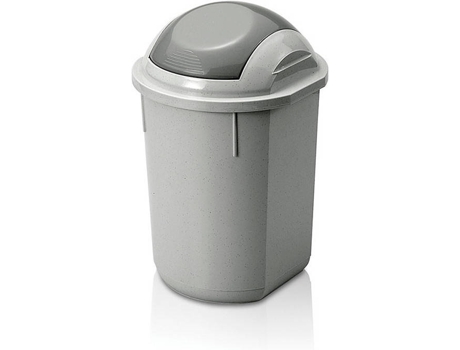 Cubo de Basura 7H SEVEN HOUSE Redondo (Gris - Polipropileno - 8 L)