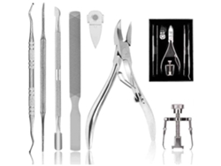 Set De Unhas Encarnadas Com 7 Peças, Alicate Profissional Para Unhas Encarnadas/fortes, Set De Manicura E Pedicura De Aço Inoxidável