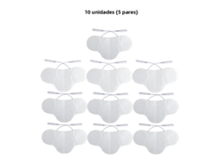 Adesivo de Silicone Ems, Eletrodo Autoadesivo para Ems no Pescoço, Tamanho 6,5*13 Cm MDUG (10 Unidades)