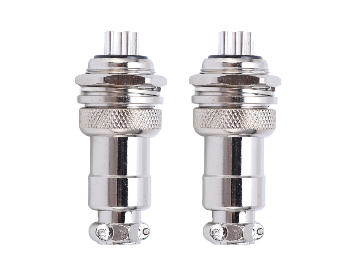2 Unidades De Enchufes Macho Y Hembra De Aleación De Zinc De 20 Mm Para Corriente Alterna Y Continua De 250 V.