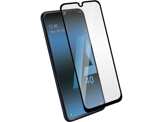 Protector de Cristal Templado Samsung Galaxy A40 AVIZAR 9H Negro