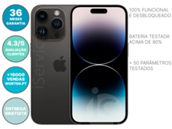 iPhone 14 Pro APPLE (Reacondicionado Señales de Uso - 6.1'' - 256 GB - Negro)