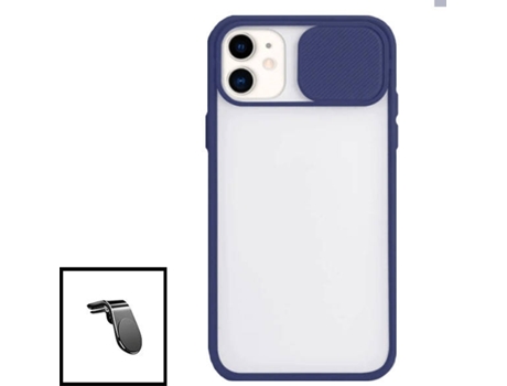 Carcasa + Soporte iphone 12 Pro Max PHONECARE Slide Window Anti Choque Frosted Azul Oscuro 94033