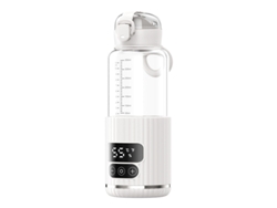 Taza calentadora de agua inalámbrica portátil para bebés, para hervir agua y preparar leche - Digitallab (blanca)