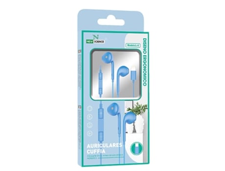 Auriculares Con Cable New Science L-8 (Azul)