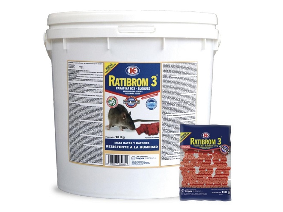 Bloco de Parafina Ratibrom 3 8/10 Gr Cubo 10 kg IMPEX