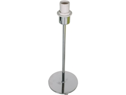 Base para Lámpara de Mesa Pic Redondo 1Xe14 Alt.32Xd.11Cm Cromado FERRIMEX