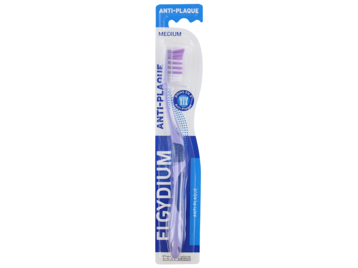 Cepillo de Dientes Antiplaca Medio Color: Blanco ELGYDIUM