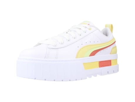 Zapatos de Mujer PUMA YELLOW Mayze Fs Interest Tecido Blanco (37)