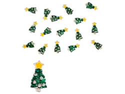 Rebe-3D Nail Art Strass, Strass de liga metálica, Adesivos para manicure faça você mesma, 12 unidades