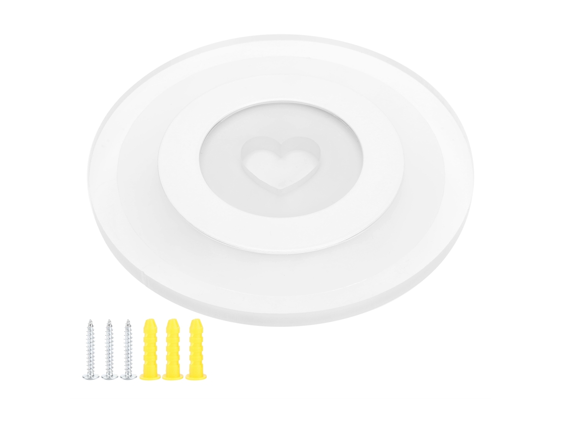 Bj-lâmpada De Parede Led Redonda Com Padrão De Coração Para Quarto, Sala, Corredor, Luz De Parede Ac85‑265v (3 Cores)