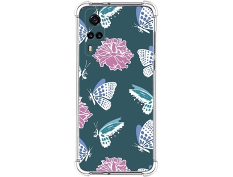 Carcasa Vivo Y52 5G TUMUNDOSMARTPHONE Dibujos Antigolpes Flores 10 Multicolor