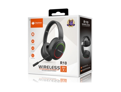 Auriculares Gaming Inalámbrico Deepbass R10 Negro
