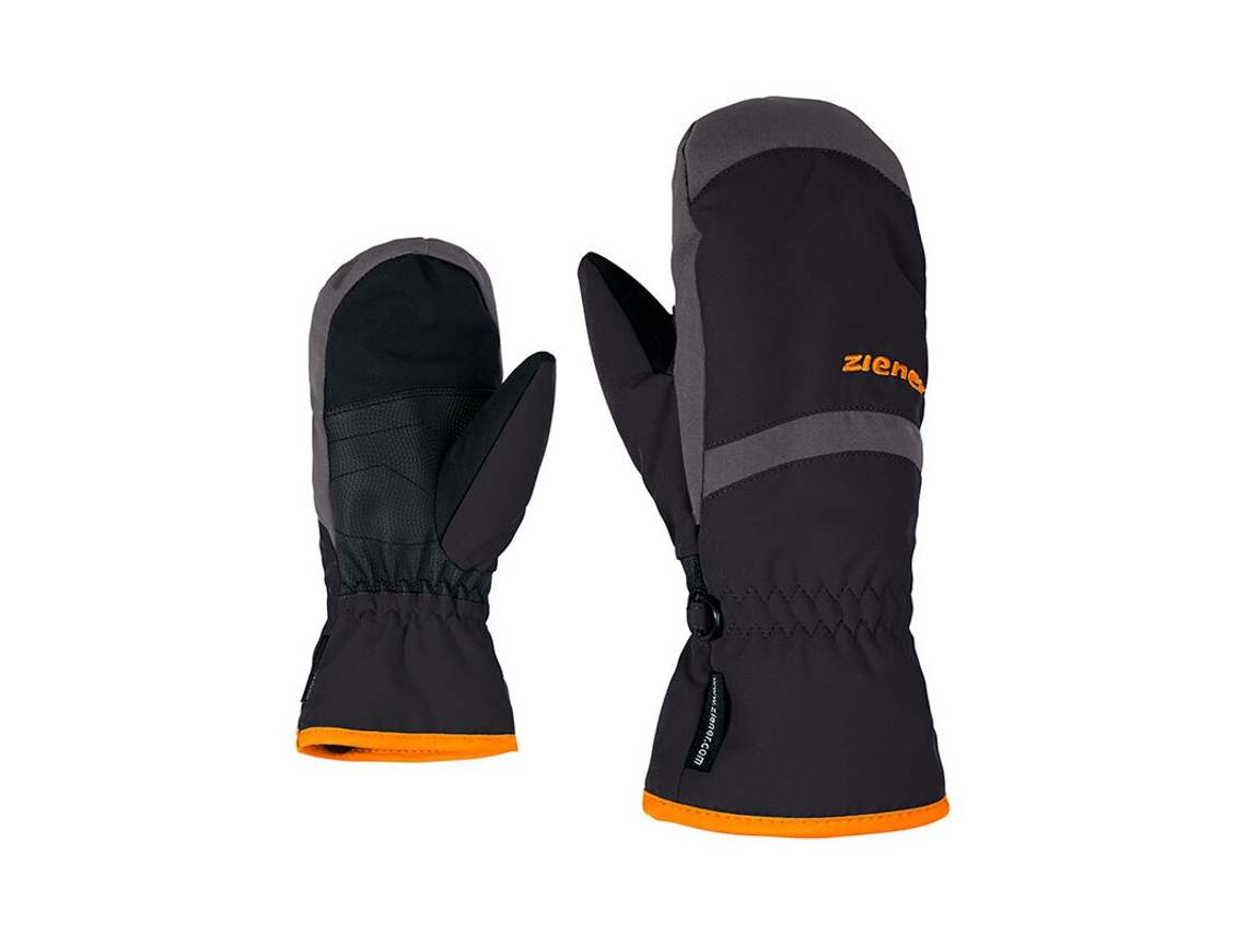 Guantes para Esquí ZIENER (Niño Unisex - Negro - Talla 4,5)