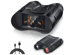 Binoculares de visión nocturna 4K con infrarrojos para adultos, pantalla grande 3+2, zoom digital 8x para seguridad en campamentos, Yizhood