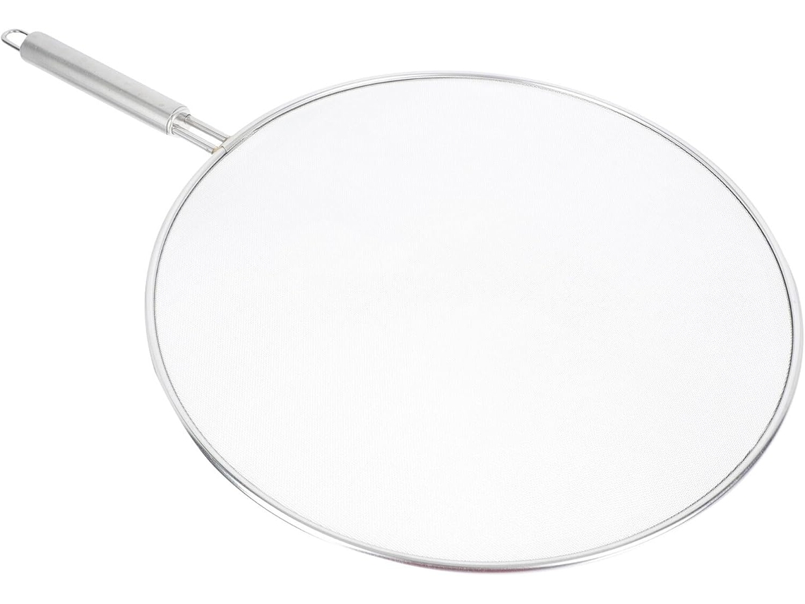 Protector contra salpicaduras de aceite de acero inoxidable 304 con filtro de malla de 29 cm para sartenes, T Gokoco