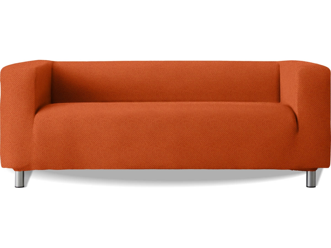 Funda para Sillón Tejido Elástico MILICA Spongy Beige Oscuro (Poliéster, Algodón, Elástomero - 130 cm)