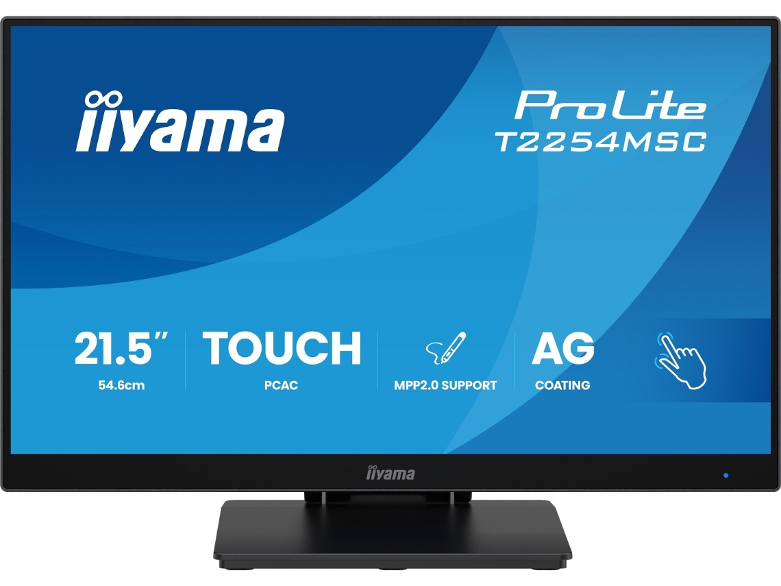 Iiyama tft t2254msc pcap ips 21,5''//hdmi/dp/2xusb - pantalla plana (tft/lcd) - 54,6 cm (t2254msc-b2ag)