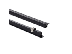 Perfil de Aluminio Empotrable 2m para Tira LED Hasta 6mm Negro 2 M Negro Translúcido Ledkia