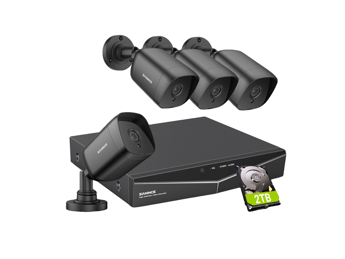 Cámara de seguridad SANNCE de 5 MP con 4 TB de almacenamiento (4 unidades)