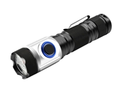 Mini linterna, luz potente, recargable por USB, ideal para senderismo, camping, búsqueda y uso diario, color negro, Yunzii