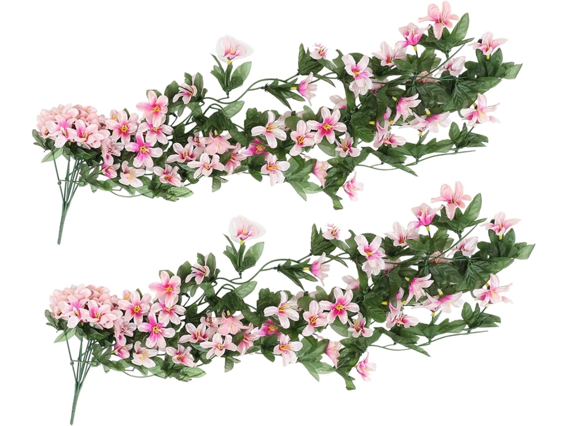 Flores De Lirio Artificiales Para Decoración Jardín, Adornos Seda, Pared Del Hogar Y Fiestas.