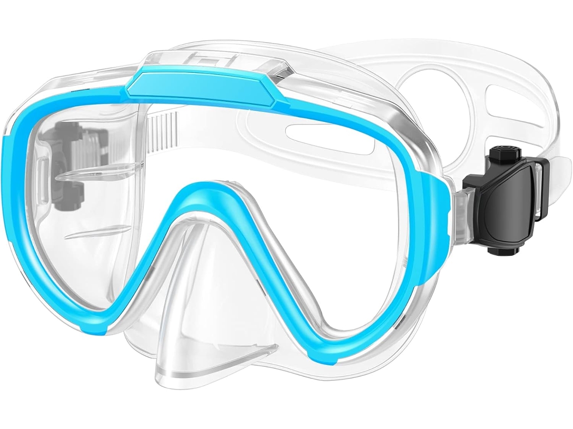 MEOIRUERY Gafas de Natación para Adultos y Niños, Antiniebla con Cubierta Nasal, Máscara de Buceo Transparente sin Fugas con Visión Amplia 180°