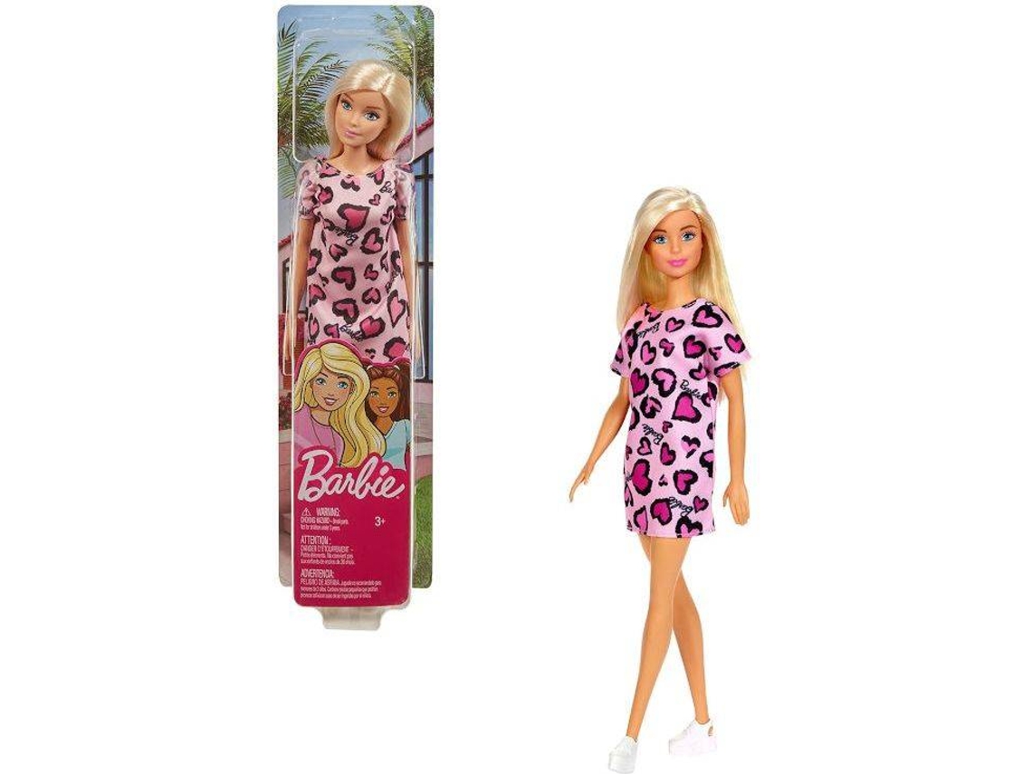 Muñeca BARBIE Chic - Vestido de corazones rosa rubia