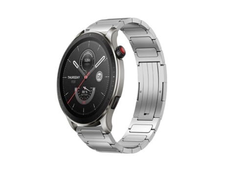 Correa de reloj inteligente para Amazfit GTR 4 Pro 22 mm Aleación de titanio en forma de I (Plata)