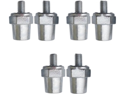 3 Pares De Conectores De Carga De Aleación Para El Lado De La Batería, De 8 Mm, Positivos (+) O Negativos ( ).