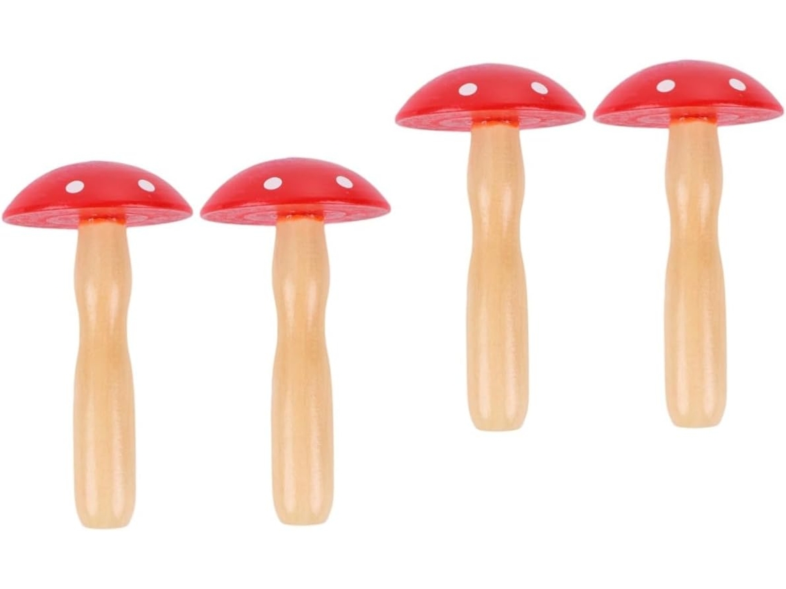 Juego de 3 prácticas herramientas con forma de hongo para remendar y coser en casa.