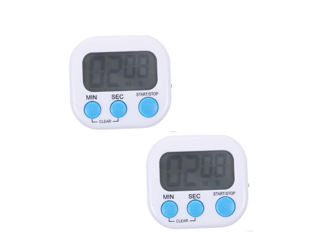 Temporizador de cocina digital con base magnética, temporizador de cocina digital con alarma fuerte, cuenta regresiva para cocinar, hornear y ex