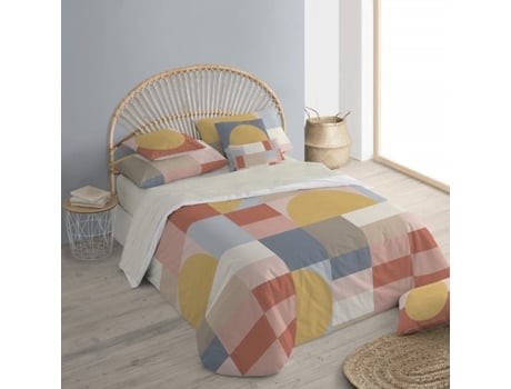 Funda Nórdica con Botones BELUM (220 x 220 cm - Algodón Orgánico - Multicolor)