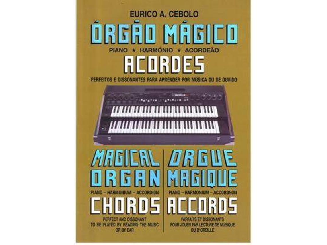 Libro EURICO CEBOLO Órgano Mágico Acordes (Portugués)