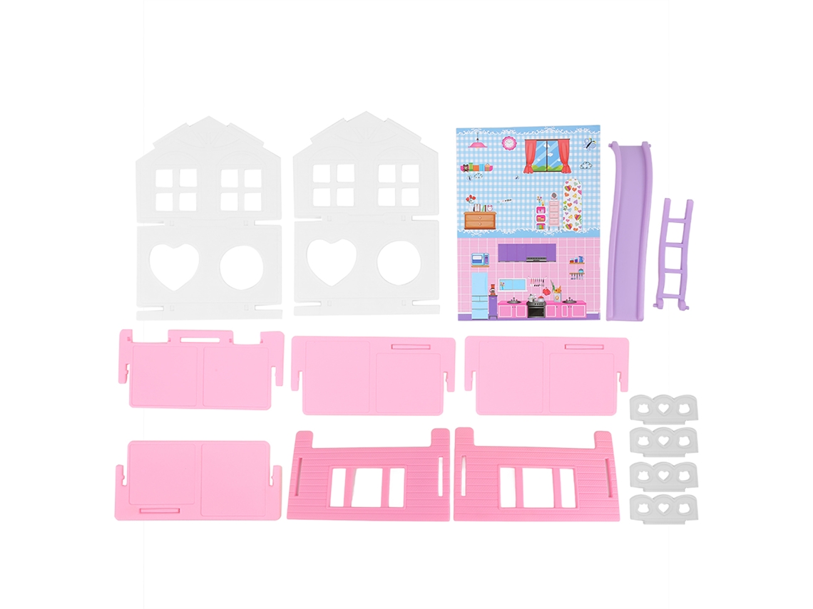 2026-miniatura Casa De Muñecas Diy Juguete Para Niños Niñas Montar Regalo Estilo A