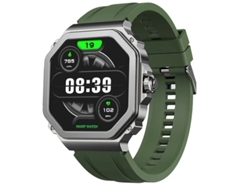 Reloj inteligente Bluetooth 1.43 AMOLED Frecuencia cardíaca T63 Oxígeno en sangre Mensaje Push Modo multideporte Verde Bestvite