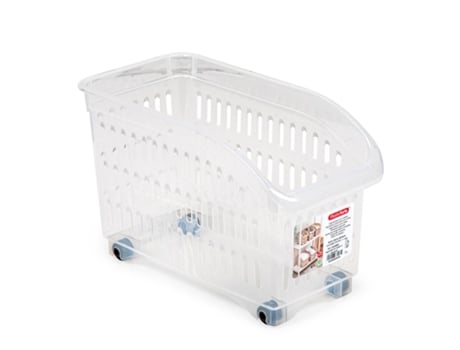 Cesta Organizadora con Ruedas Nº 1 Ideal Armarios Transparente