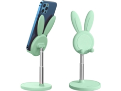 2026-soporte De Teléfono Conejo Cute, Ajustable En Altura Y Ángulo, Compatible Con Teléfonos Móviles Y Tablets (verde)