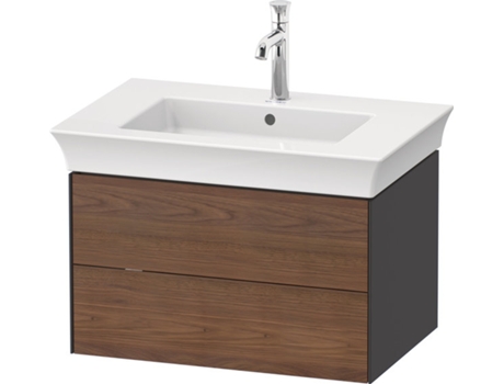 DURAVIT White Tulip, mueble de baño colgado en la pared, ancho 684 x fondo 458mm, con 2 cajones, con tecnología tip-on, WT43410
