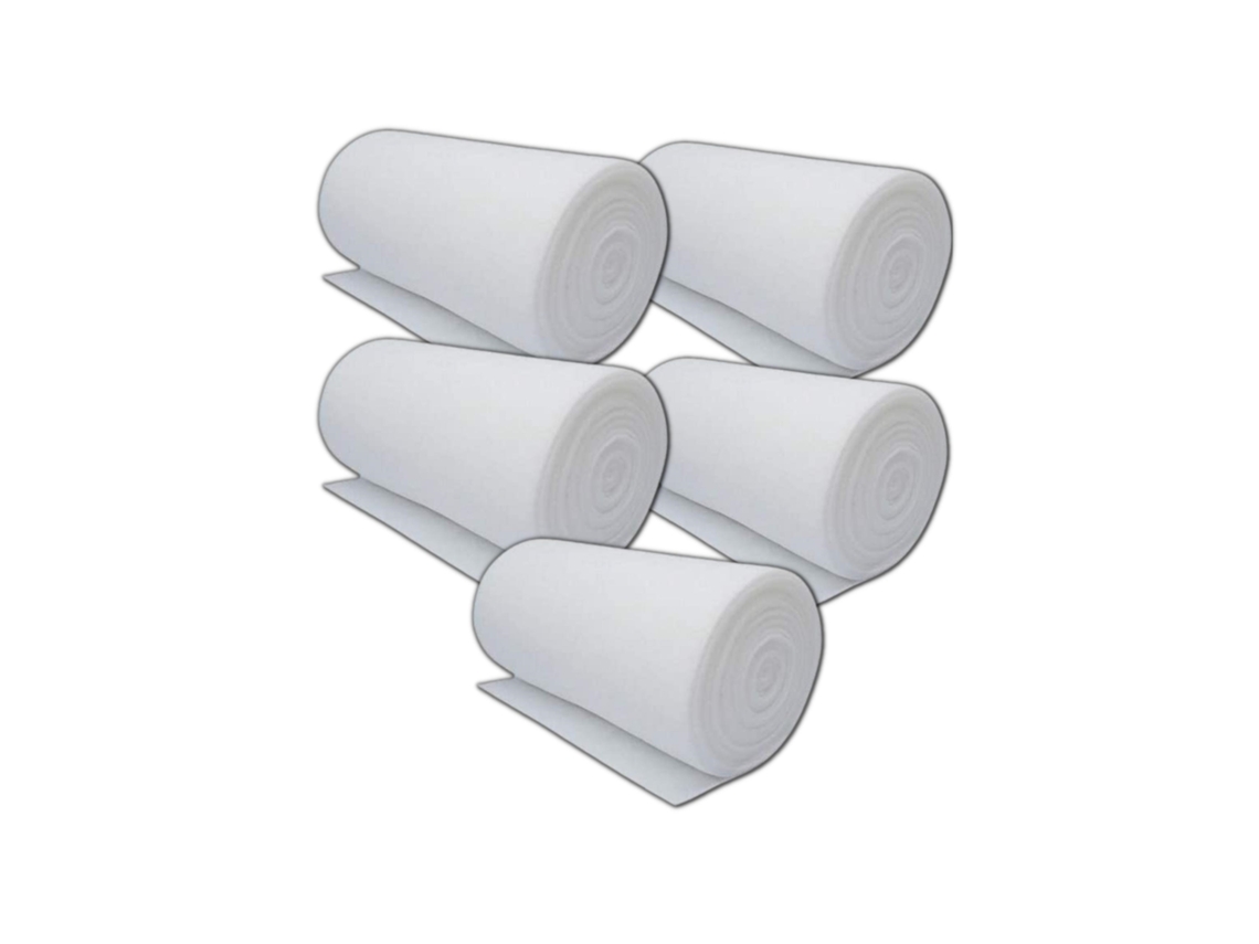 5 rollos de prefiltro de fibra de poliéster G3 de 150 g (1 x 20 m)